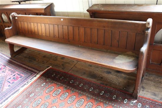 Large pine pew